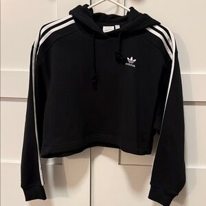 Adidas Black Pullover with White Accents